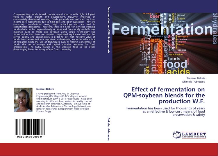 Produktbild: Effect of fermentation on QPM-soybean blends for the production W.F.