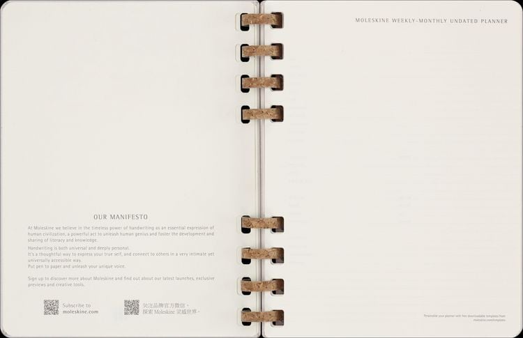 Produktbild: Moleskine Undatierter Life Kalender Mit Spiralbindung, Xl, Wochen-Monatskalender, Fester Einband, Crush Grape