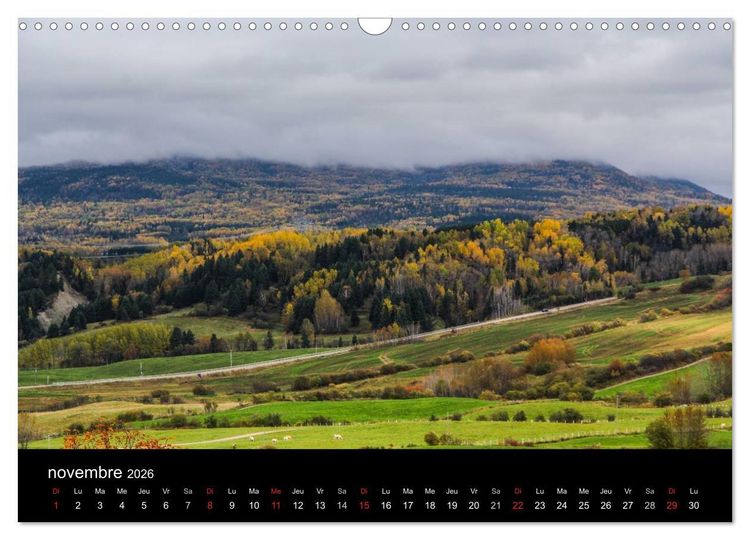 Produktbild: Paysages d'Automne au Qu&eacute;bec (Calendrier mural 2026 DIN A3 vertical), CALVENDO calendrier mensuel