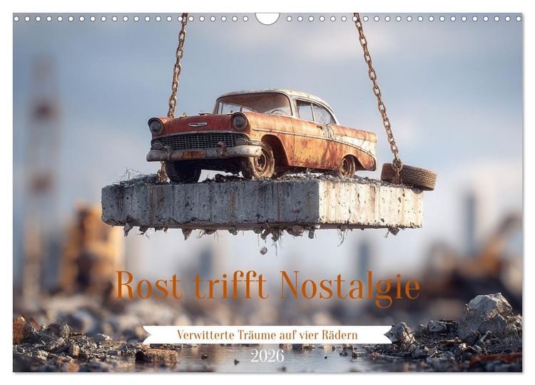 Produktbild: Rost trifft Nostalgie (Wandkalender 2026 DIN A3 quer), CALVENDO Monatskalender