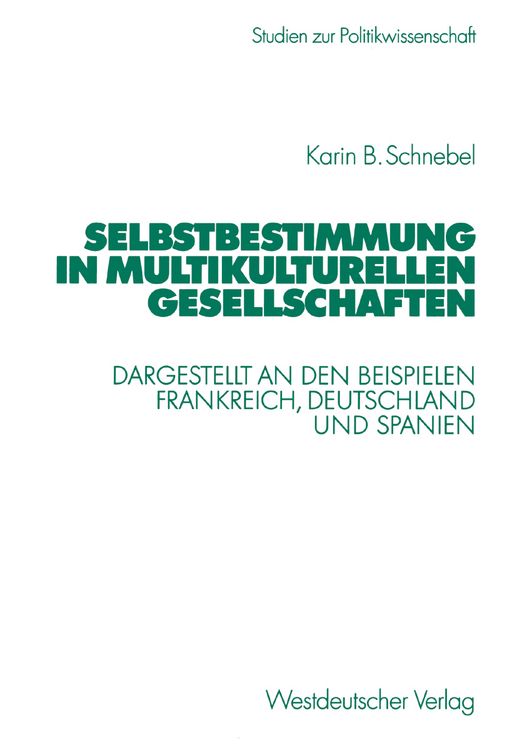 Produktbild: Selbstbestimmung in multikulturellen Gesellschaften
