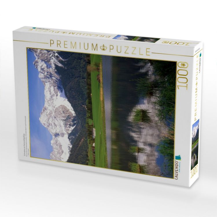 Produktbild: CALVENDO Puzzle Schmalsee am Karwendelgebirge | 1000 Teile Lege-Gr&ouml;&szlig;e 64x48cm Foto-Puzzle f&uuml;r gl&uuml;ckliche Stunden