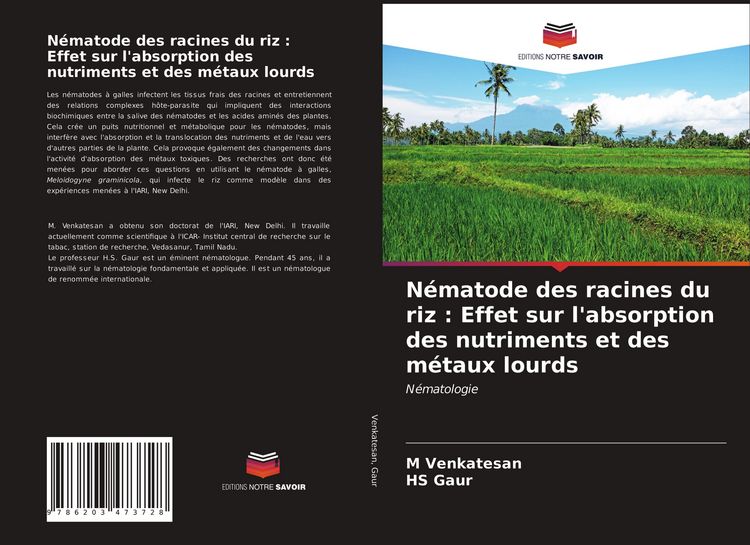 Produktbild: N&eacute;matode des racines du riz : Effet sur l'absorption des nutriments et des m&eacute;taux lourds