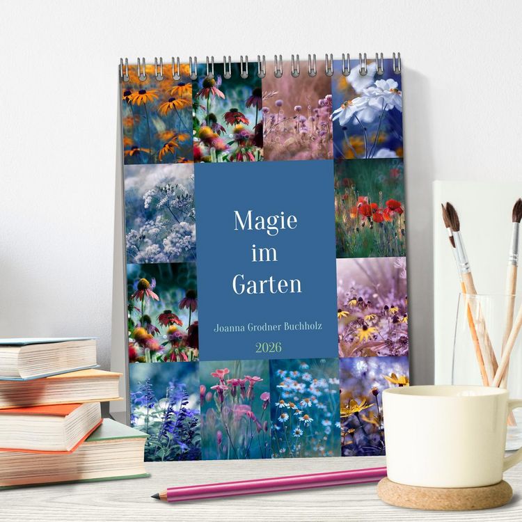 Produktbild: Magie im Garten (Tischkalender 2026 DIN A5 hoch), CALVENDO Monatskalender