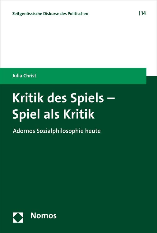 Produktbild: Kritik des Spiels - Spiel als Kritik