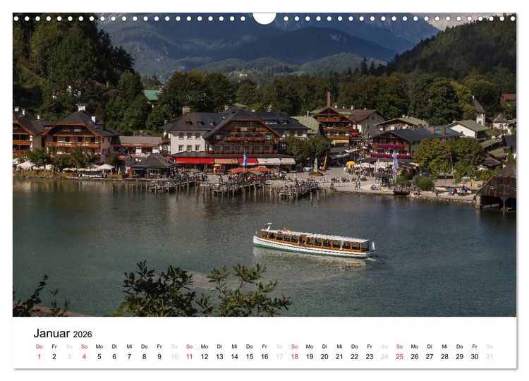 Produktbild: Reizvolle Gew&auml;sser im Berchtesgadener Land (Wandkalender 2026 DIN A3 quer), CALVENDO Monatskalender