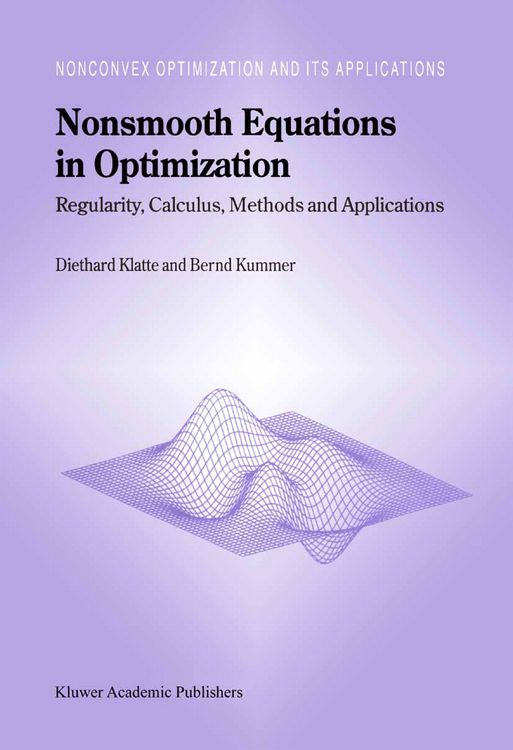 Produktbild: Nonsmooth Equations in Optimization