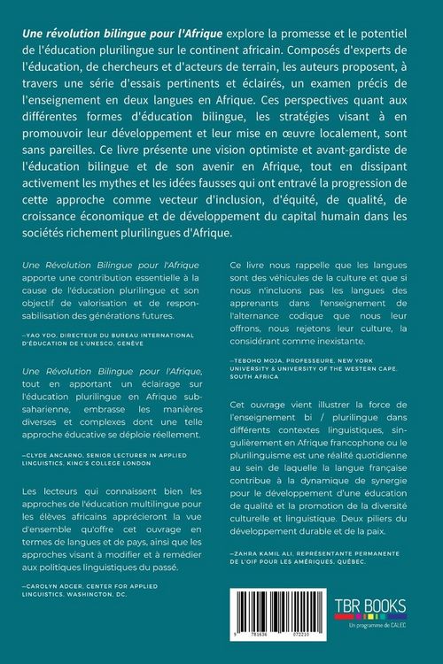 Produktbild: Une r&eacute;volution bilingue pour l'Afrique