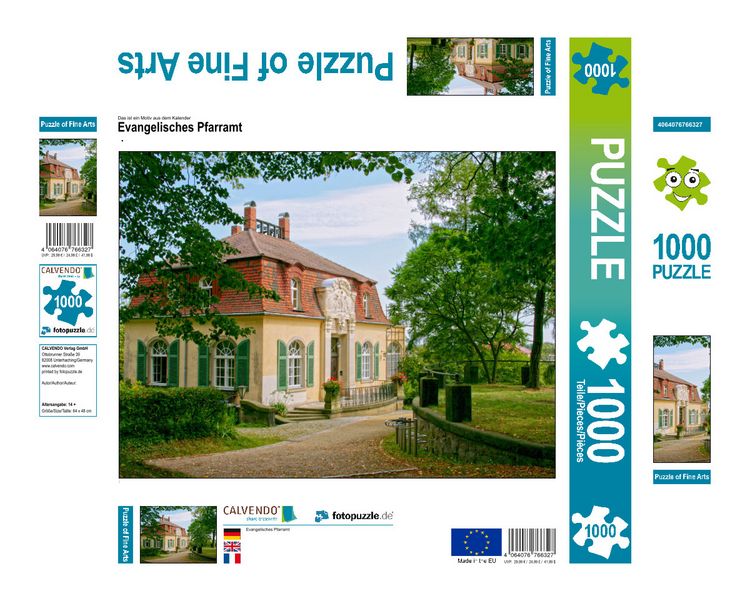 Produktbild: CALVENDO Puzzle Evangelisches Pfarramt | 1000 Teile Lege-Gr&ouml;&szlig;e 64x48cm Foto-Puzzle f&uuml;r gl&uuml;ckliche Stunden