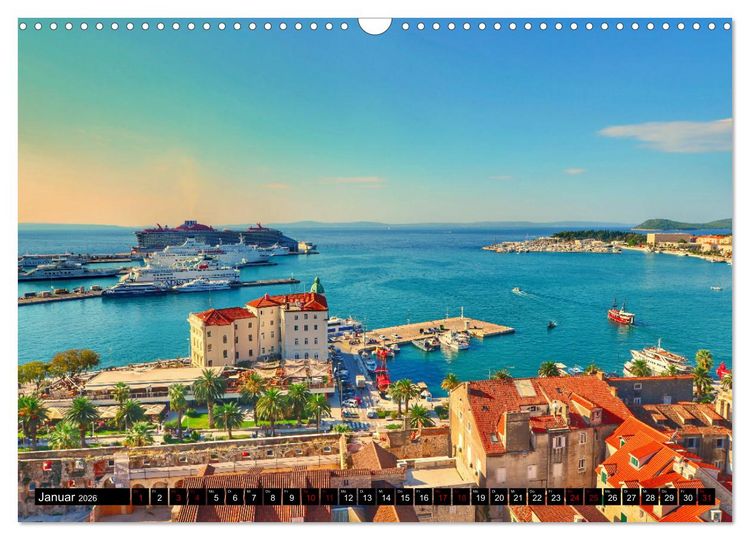Produktbild: DALMATIEN - KROATISCHE K&Uuml;STE - Split mit Umgebung (Wandkalender 2026 DIN A3 quer), CALVENDO Monatskalender
