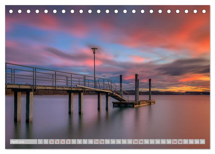 Produktbild: Bodensee-Stimmungen (Tischkalender 2026 DIN A5 quer), CALVENDO Monatskalender