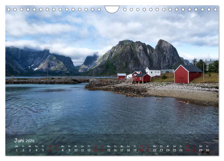 Produktbild: VESTERALEN UND LOFOTEN - Inselparadies im Eismeer (Wandkalender 2026 DIN A4 quer), CALVENDO Monatskalender