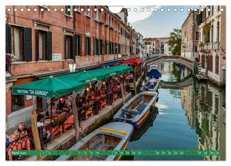 Produktbild: Venedig - Traum in der Lagune (Wandkalender 2026 DIN A4 quer), CALVENDO Monatskalender