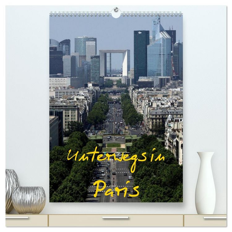 Produktbild: Unterwegs in Paris (hochwertiger Premium Wandkalender 2026 DIN A2 hoch), Kunstdruck in Hochglanz