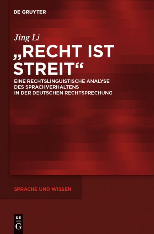 Produktbild: "Recht ist Streit"