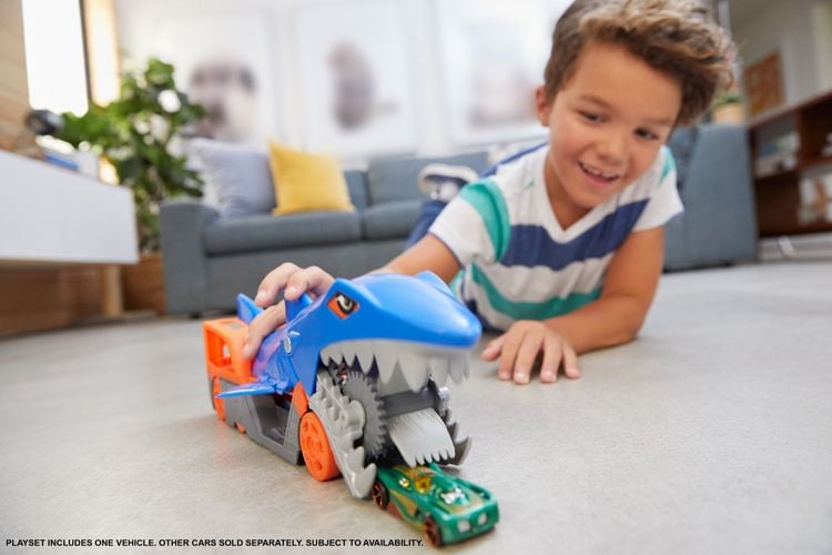 Produktbild: Hot Wheels Hungriger Hai-Transporter für bis zu 5 Spielzeugautos