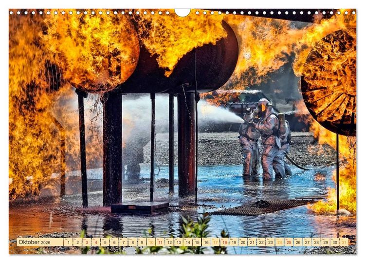Produktbild: Feuerwehr - weltweit im Einsatz (Wandkalender 2026 DIN A3 quer), CALVENDO Monatskalender