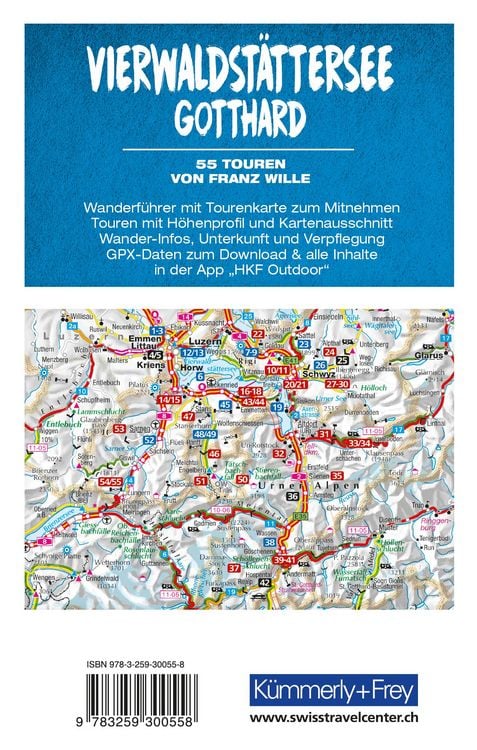 Produktbild: K&uuml;mmerly+Frey Wanderf&uuml;hrer Vierwaldst&auml;ttersee, Gotthard