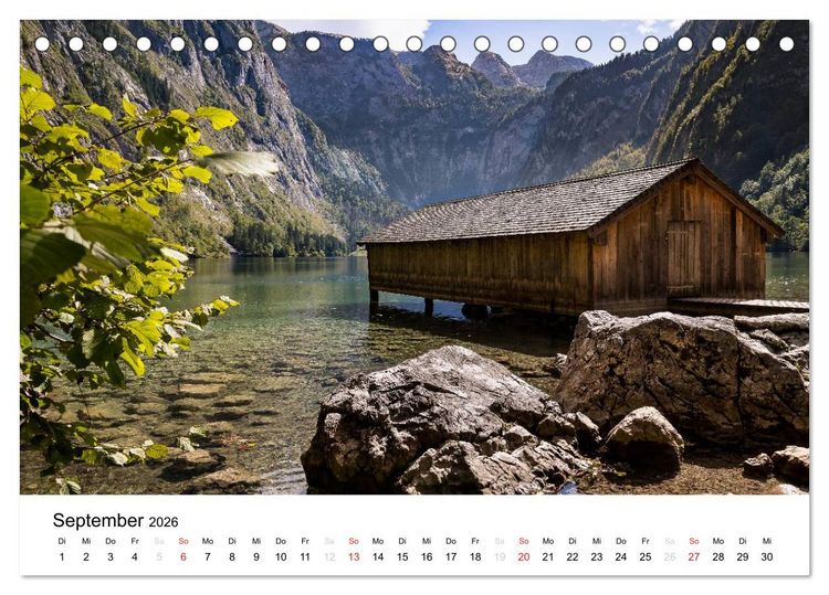 Produktbild: Reizvolle Gew&auml;sser im Berchtesgadener Land (Tischkalender 2026 DIN A5 quer), CALVENDO Monatskalender