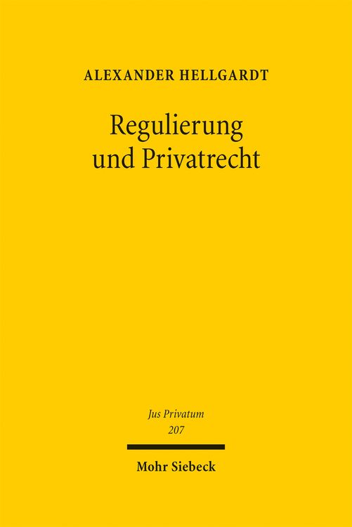 Produktbild: Regulierung und Privatrecht