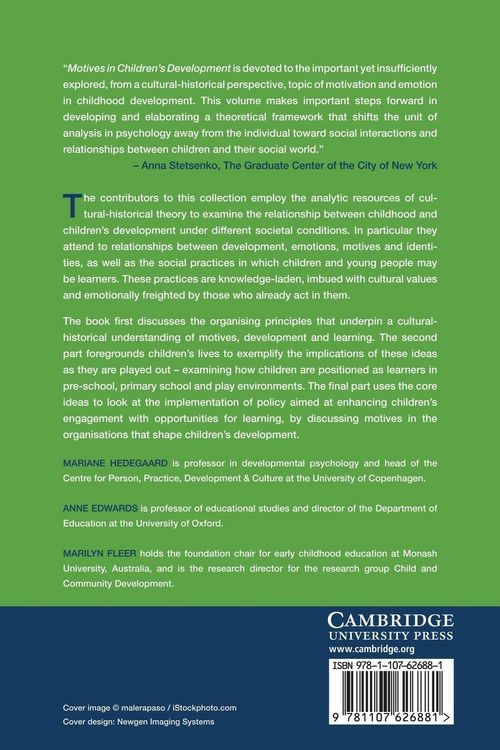 Produktbild: Motives in Children's Development