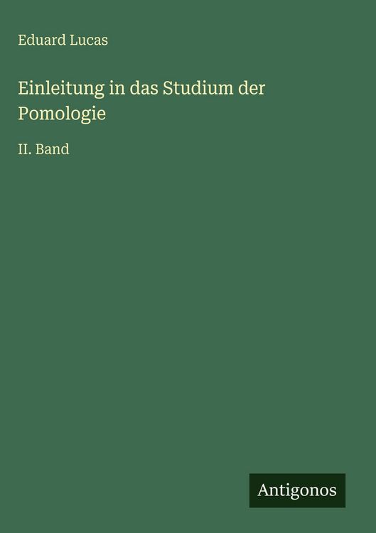 Produktbild: Einleitung in das Studium der Pomologie