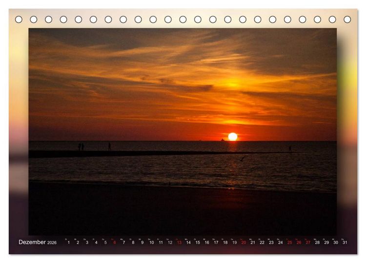 Produktbild: Baltrum - Ein Tag am Strand (Tischkalender 2026 DIN A5 quer), CALVENDO Monatskalender