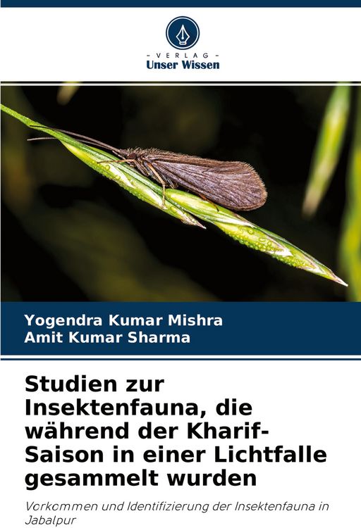 Produktbild: Studien zur Insektenfauna, die w&auml;hrend der Kharif-Saison in einer Lichtfalle gesammelt wurden