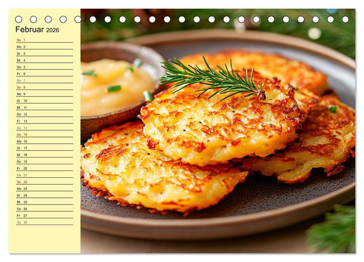 Produktbild: Herzhafte Kartoffeln. Leckeres aus der Super-Knolle (Tischkalender 2026 DIN A5 quer), CALVENDO Monatskalender