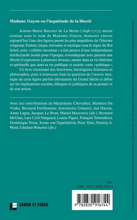 Produktbild: Madame Guyon ou l'inqui&eacute;tude de la libert&eacute;