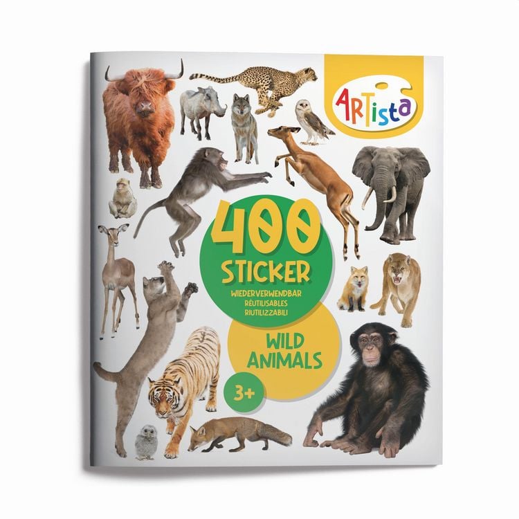 Produktbild: Artista - Stickerbuch Wildtiere
