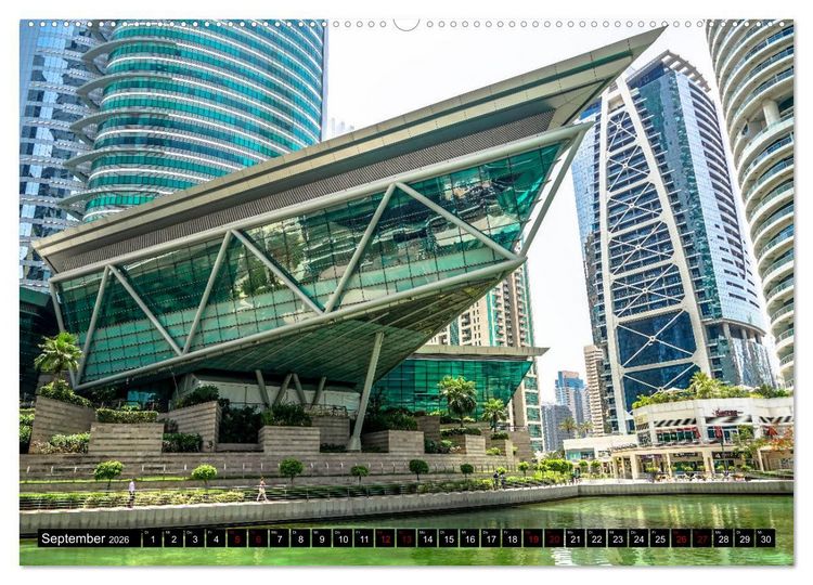 Produktbild: Dubai Highlights (hochwertiger Premium Wandkalender 2026 DIN A2 quer), Kunstdruck in Hochglanz