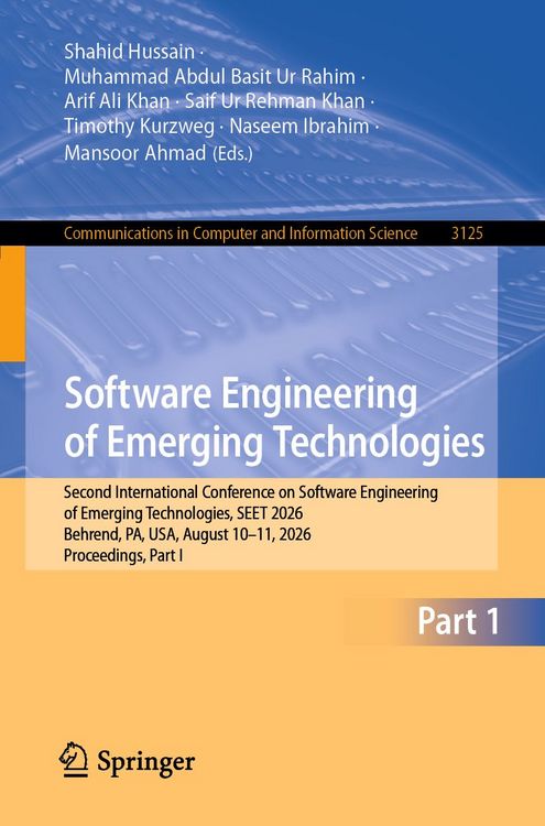 Produktbild: Software Engineering of Emerging Technologies