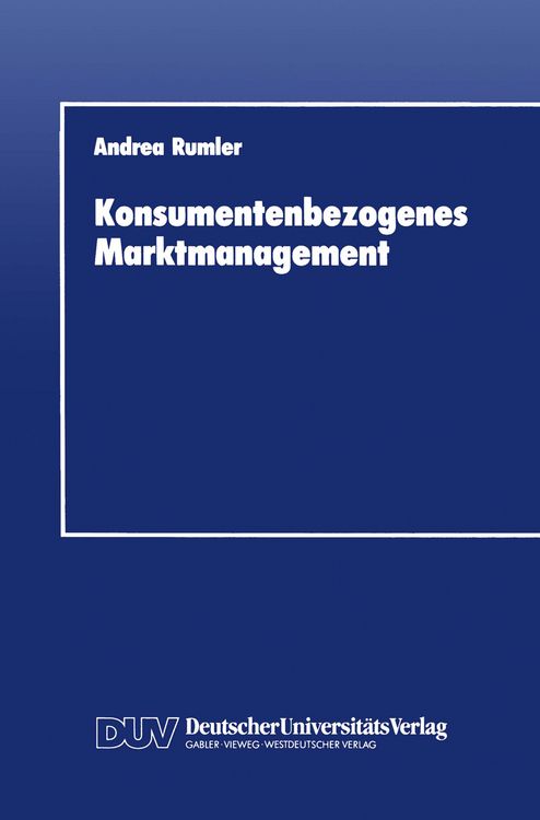 Produktbild: Konsumentenbezogenes Marktmanagement