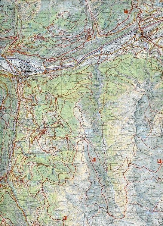 Produktbild: 274T Visp Wanderkarte