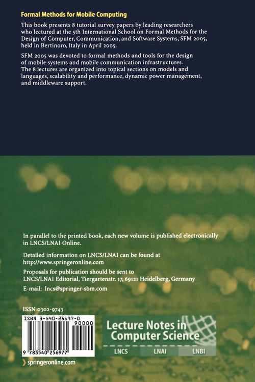 Produktbild: Formal Methods for Mobile Computing