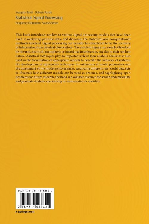 Produktbild: Statistical Signal Processing
