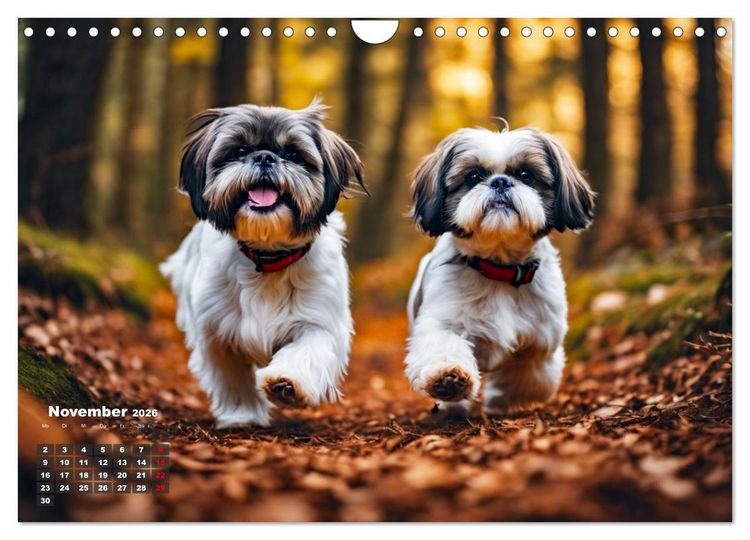 Produktbild: Shih Tzu - der wuschelige Hund aus Tibet (Wandkalender 2026 DIN A4 quer), CALVENDO Monatskalender