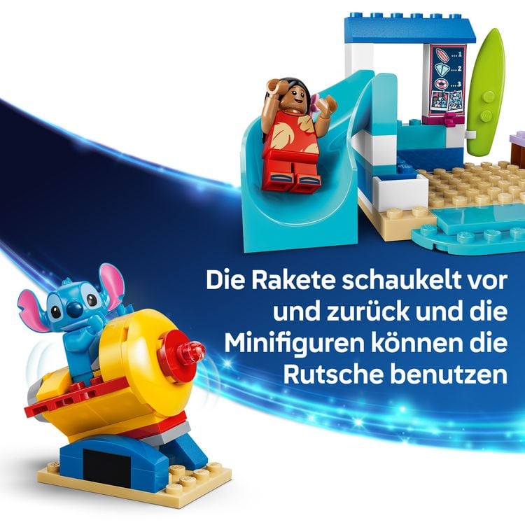 Produktbild: LEGO ǀ Disney 43280 Spa&szlig; am Strand mit Lilo und Stitch, Bauset f&uuml;r junge Filmfans ab 4 Jahren