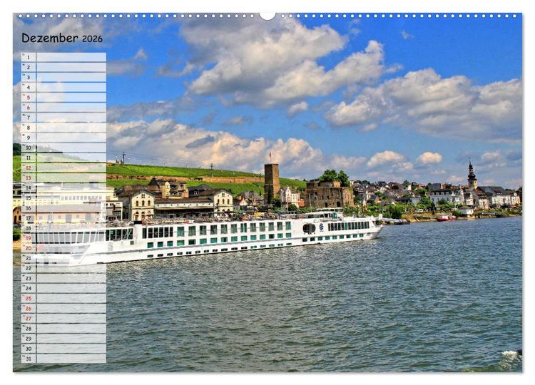 Produktbild: Von Lahnstein bis R&uuml;desheim - Am wundersch&ouml;nen Mittelrhein (Wandkalender 2026 DIN A2 quer), CALVENDO Monatskalender