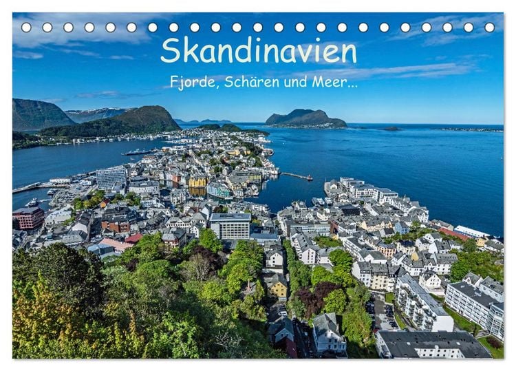 Produktbild: Skandinavien - Fjorde, Sch&auml;ren und Meer... (Tischkalender 2026 DIN A5 quer), CALVENDO Monatskalender