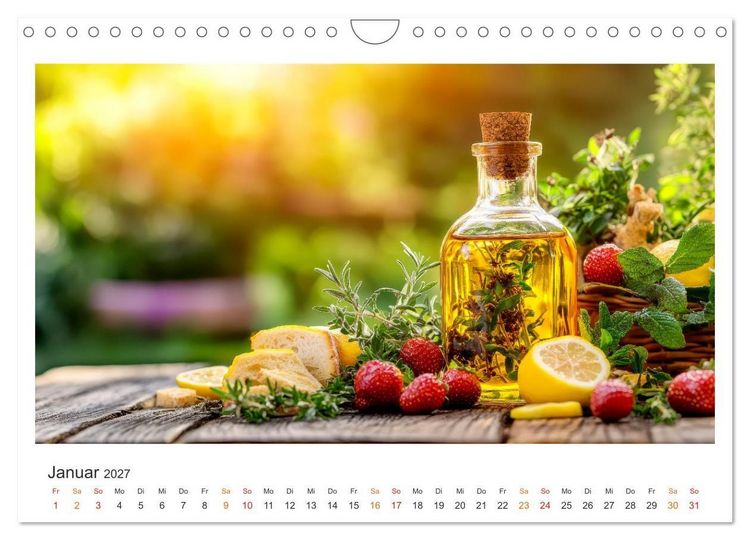 Produktbild: K&uuml;chenkalender - &Ouml;L-Welten (Wandkalender 2027 DIN A4 quer), CALVENDO Monatskalender