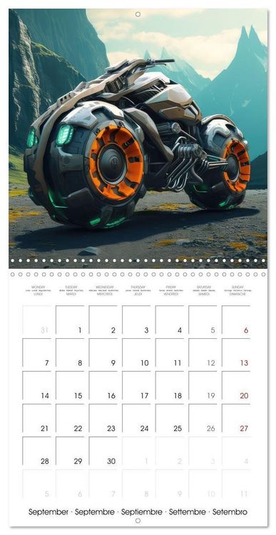 Produktbild: Crazy fantasy Motorbikes (Wall Calendar 2026 12 &times; 12 Inch) CALVENDO 12 Month Wall Calendar