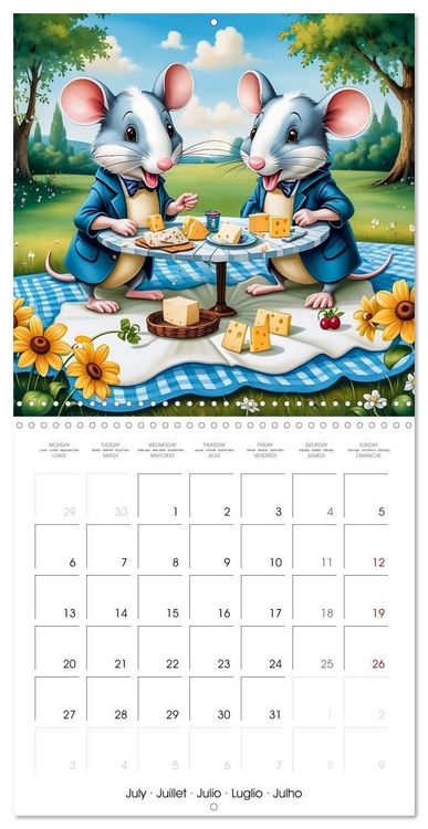 Produktbild: Mice dreams (Wall Calendar 2026 12 &times; 12 Inch) CALVENDO 12 Month Wall Calendar
