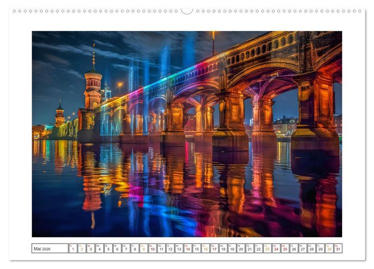 Produktbild: Ber&uuml;hmte Br&uuml;ckenwunder (hochwertiger Premium Wandkalender 2026 DIN A2 quer), Kunstdruck in Hochglanz