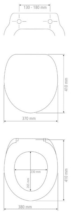 Produktbild: WC-Sitz Mod. Prima Schwarz Matt, MDF, zertifiziert