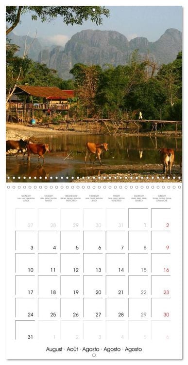 Produktbild: People's Democratic Republic - Laos (Wall Calendar 2026 12 &times; 12 Inch) CALVENDO 12 Month Wall Calendar