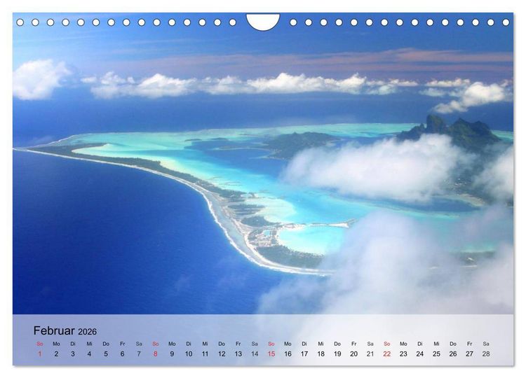 Produktbild: S&uuml;dseetr&auml;ume. Paradiese im Pazifik (Wandkalender 2026 DIN A4 quer), CALVENDO Monatskalender