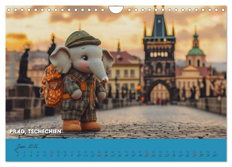 Produktbild: Die Mikrofanten auf Europareise (Wandkalender 2026 DIN A4 quer), CALVENDO Monatskalender