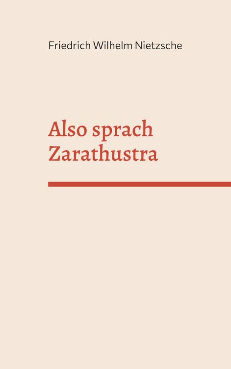 Produktbild: Also sprach Zarathustra